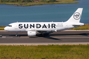 Sundair Airbus A319-112 (9A-MUC) at  Corfu - International, Greece
