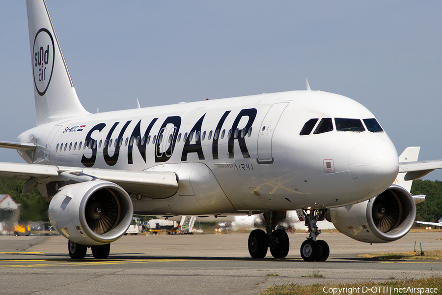 Sundair Airbus A319-112 (9A-MUC) | Photo 580354