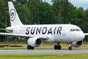 Sundair Airbus A319-112 (9A-MUC) at  Lübeck-Blankensee, Germany