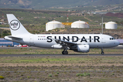 Sundair Airbus A319-111 (9A-ZAG) at  Tenerife Sur - Reina Sofia, Spain