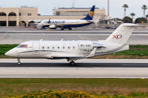XOJet Bombardier CL-600-2B16 Challenger 604 (9H-AXO) at  Luqa - Malta International, Malta