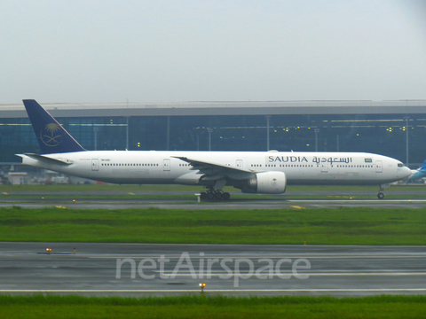 Saudi Arabian Airlines Boeing 777-31H(ER) (9H-AZE) at  Jakarta - Soekarno-Hatta International, Indonesia