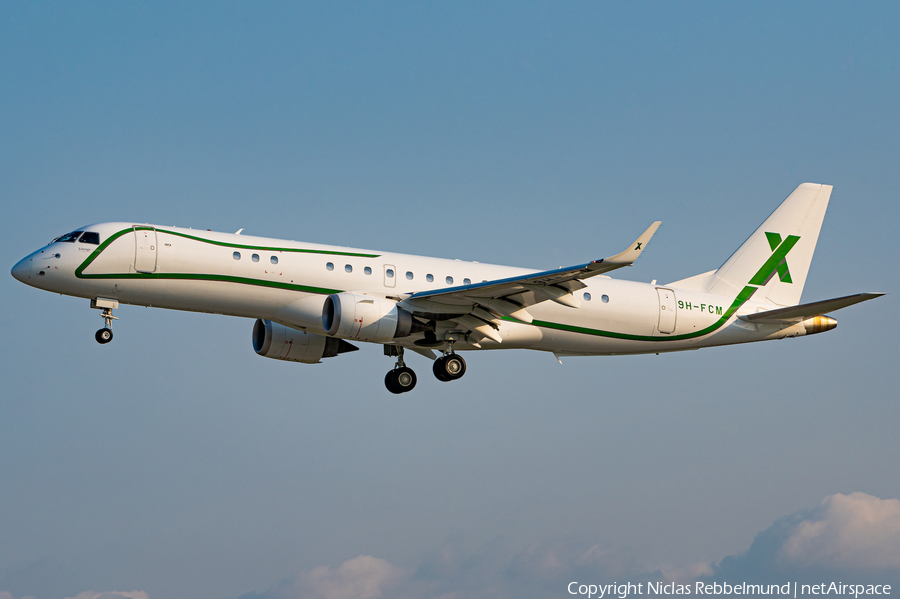 Air X Charter Embraer Lineage 1000 (ERJ-190-100 ECJ) (9H-FCM) | Photo 443227