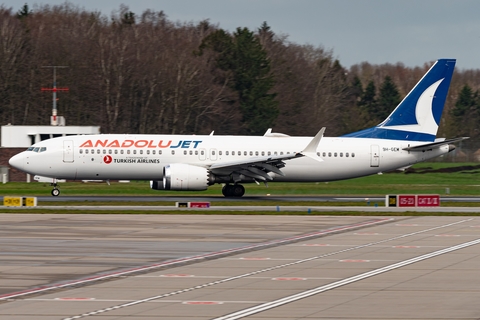 AnadoluJet Boeing 737-8 MAX (9H-GEM) at  Hamburg - Fuhlsbuettel (Helmut Schmidt), Germany