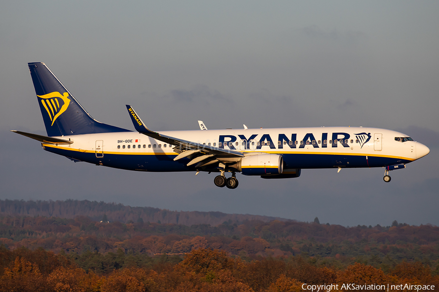 Malta Air (Ryanair) Boeing 737-8AS (9H-QDE) | Photo 412970