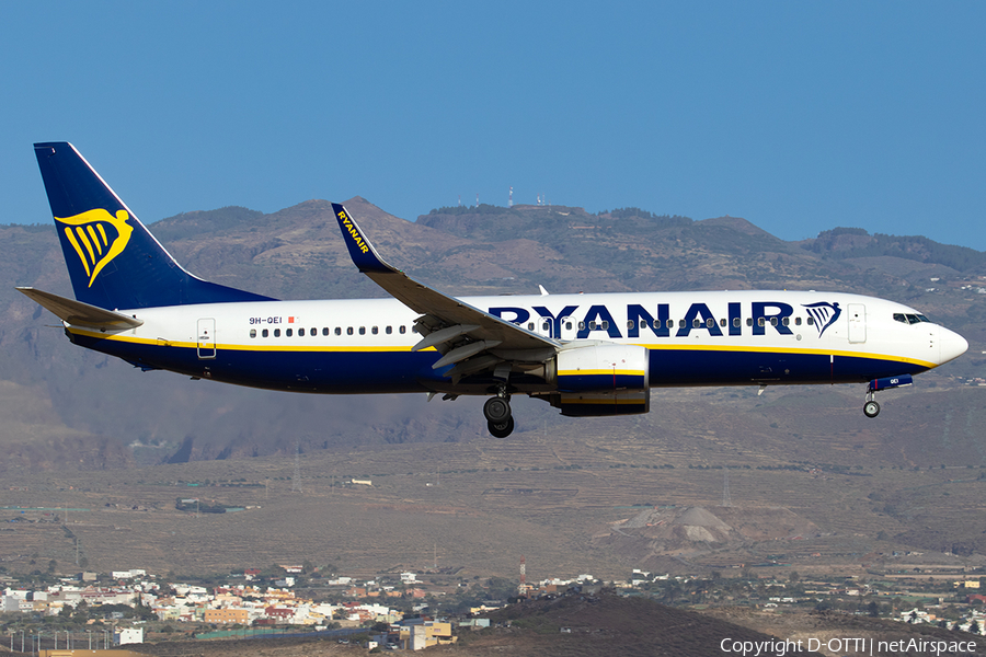 Malta Air (Ryanair) Boeing 737-8AS (9H-QEI) | Photo 573326