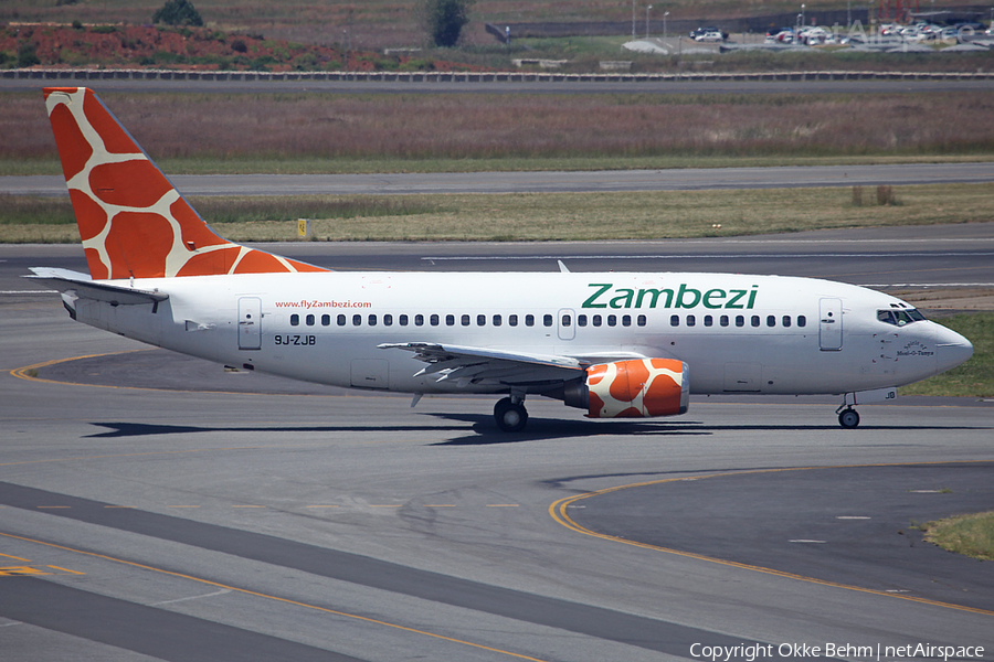 Zambezi Airlines Boeing 737-5Y0 (9J-ZJB) | Photo 39716