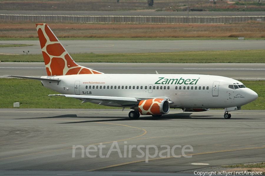 Zambezi Airlines Boeing 737-5Y0 (9J-ZJB) | Photo 205513