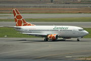 Zambezi Airlines Boeing 737-5Y0 (9J-ZJB) at  Johannesburg - O.R.Tambo International, South Africa