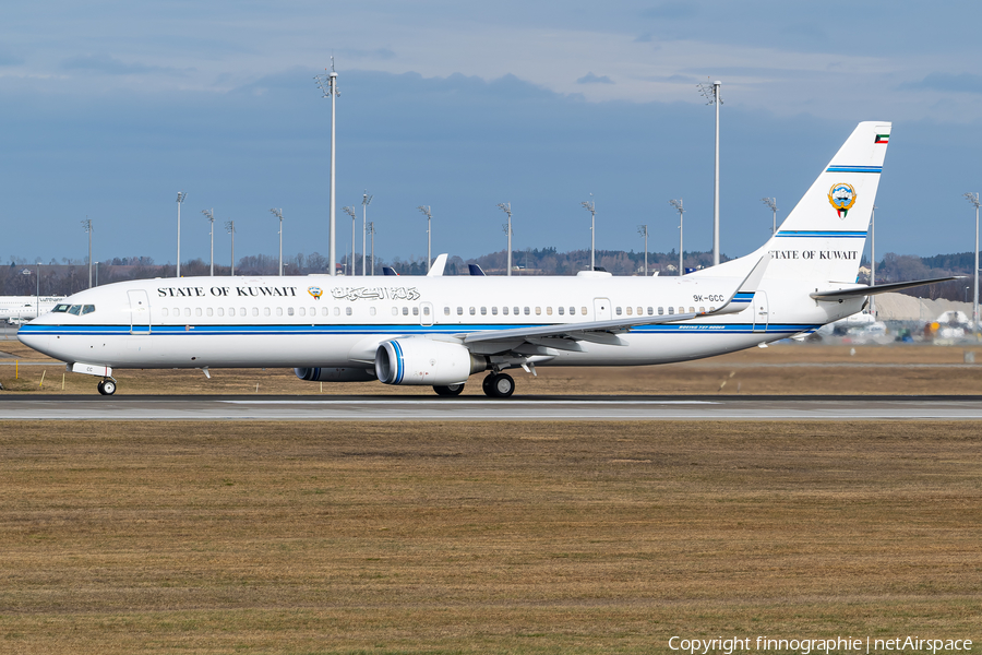 Kuwaiti Government Boeing 737-9BQ(ER) BBJ3 (9K-GCC) | Photo 554152