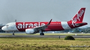 AirAsia Airbus A320-216 (9M-AJC) at  Adisumarmo International, Indonesia