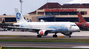AirAsia Airbus A320-216 (9M-AQB) at  Palembang - Sultan Mahmud Badaruddin II International, Indonesia