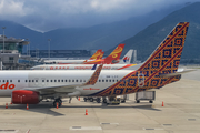 Malindo Air Boeing 737-8GP (9M-LCC) at  Hong Kong - Chek Lap Kok International, Hong Kong