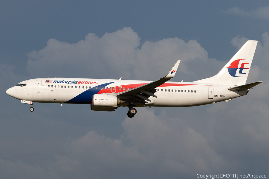 Malaysia Airlines Boeing 737-8H6 (9M-MSA) | Photo 283560