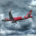 AirAsia Airbus A320-216 (9M-RAA) at  Balikpapan Sepinggan - International, Indonesia