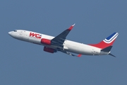 World Cargo Airline Boeing 737-81Q(BCF) (9M-WCA) at  Taipa Island - Macau International, Macau