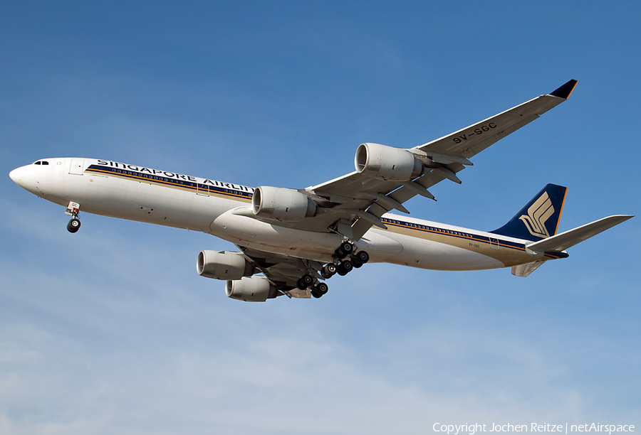 Singapore Airlines Airbus A340-541 (9V-SGC) | Photo 13740
