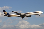 Singapore Airlines Airbus A340-541 (9V-SGD) at  Newark - Liberty International, United States