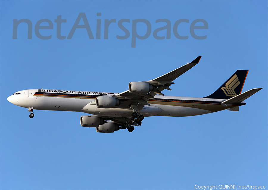 Singapore Airlines Airbus A340-541 (9V-SGD) | Photo 35392