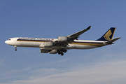 Singapore Airlines Airbus A340-541 (9V-SGE) at  Los Angeles - International, United States