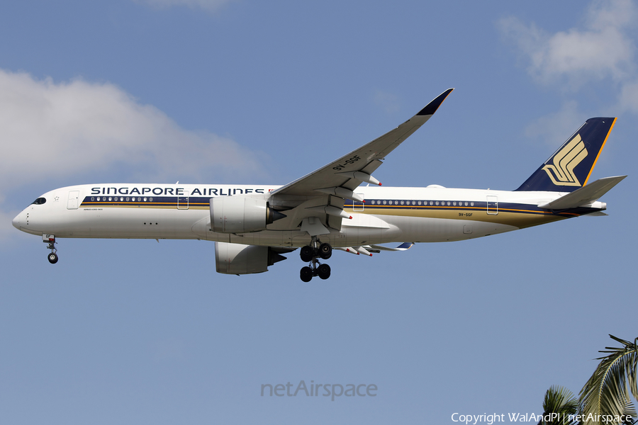 Singapore Airlines Airbus A350-941ULR (9V-SGF) | Photo 612834