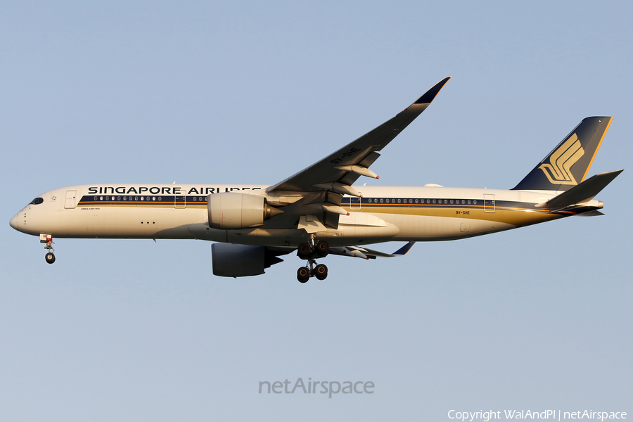 Singapore Airlines Airbus A350-941 (9V-SHE) | Photo 614101