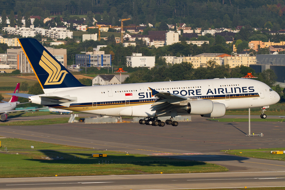 Singapore Airlines Airbus A380-841 (9V-SKR) at  Zurich - Kloten, Switzerland