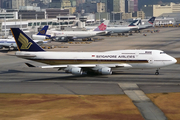 Singapore Airlines Boeing 747-412 (9V-SMA) at  Hong Kong - Kai Tak International (closed), Hong Kong