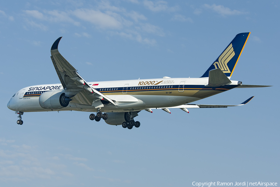 Singapore Airlines Airbus A350-941 (9V-SMF) | Photo 164275