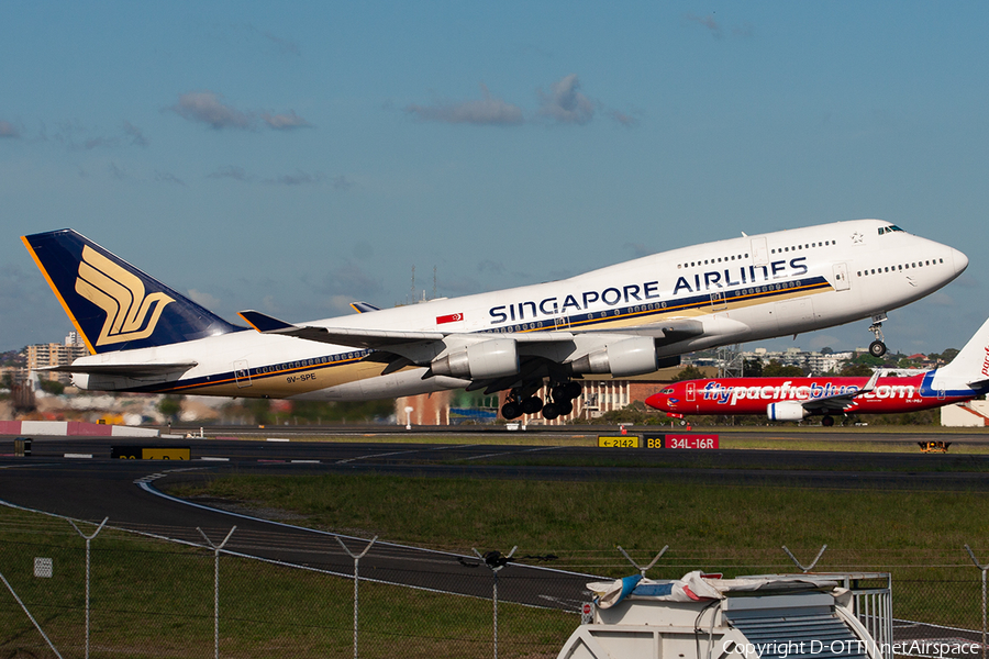 Singapore Airlines Boeing 747-412 (9V-SPE) | Photo 375541