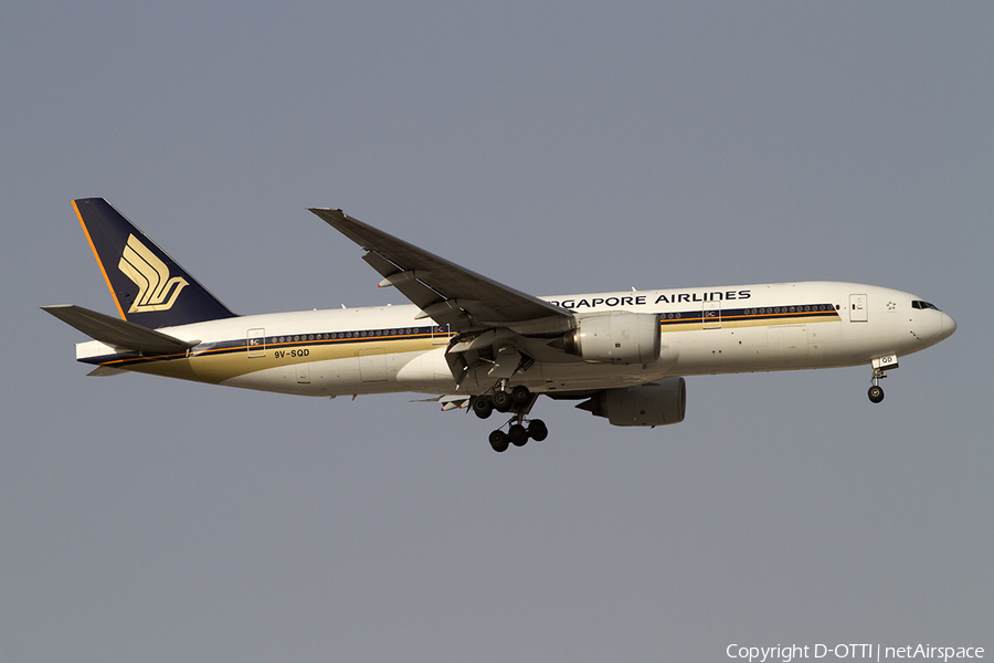 Singapore Airlines Boeing 777-212(ER) (9V-SQD) | Photo 286651