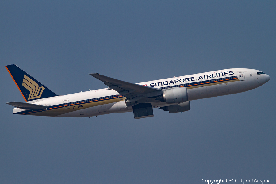 Singapore Airlines Boeing 777-212(ER) (9V-SQN) | Photo 398099