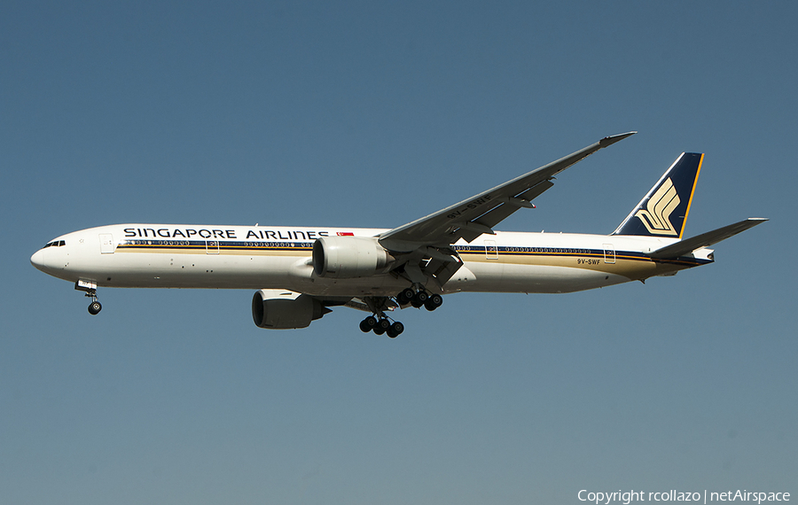 Singapore Airlines Boeing 777-312(ER) (9V-SWF) | Photo 360287