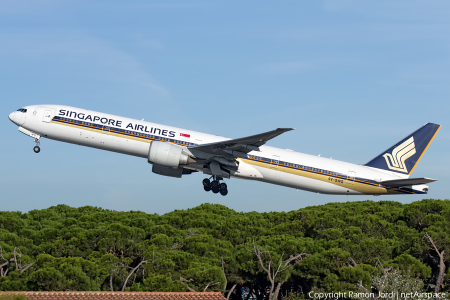 Singapore Airlines Boeing 777-312(ER) (9V-SWG) | Photo 133016