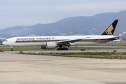 Singapore Airlines Boeing 777-312(ER) (9V-SWS) at  Barcelona - El Prat, Spain