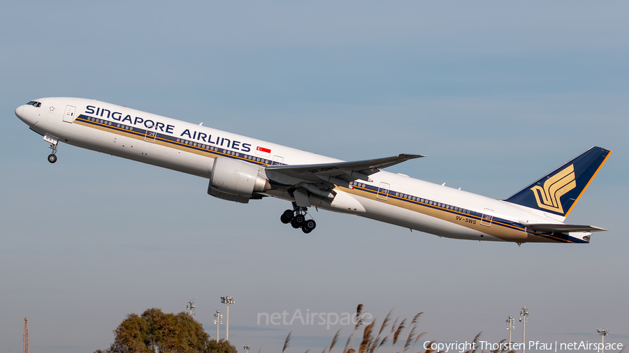 Singapore Airlines Boeing 777-312(ER) (9V-SWS) | Photo 450513