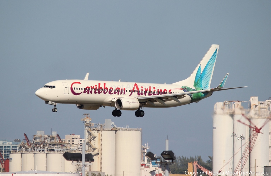 Caribbean Airlines Boeing 737-8Q8 (9Y-ANU) | Photo 453397