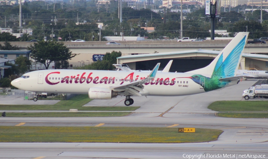 Caribbean Airlines Boeing 737-8Q8 (9Y-ANU) | Photo 546489