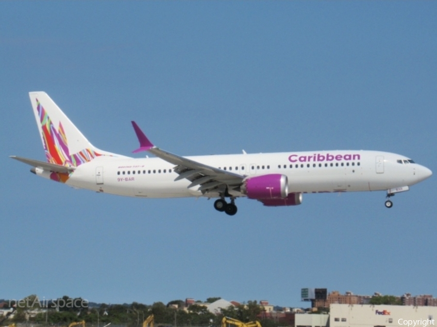 Caribbean Airlines Boeing 737-8 MAX (9Y-BAR) | Photo 527629