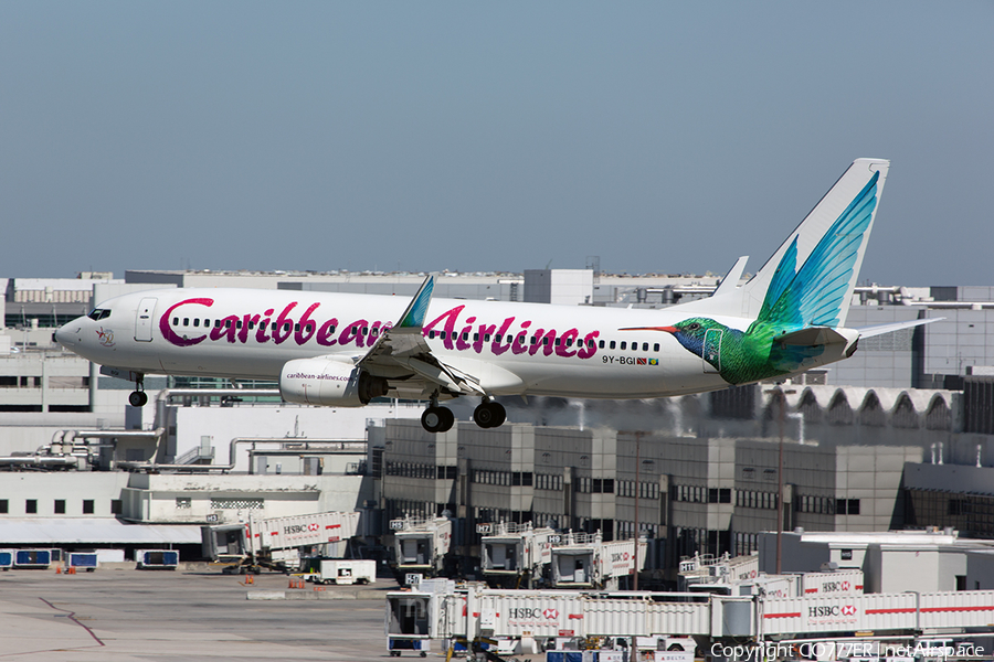 Caribbean Airlines Boeing 737-8Q8 (9Y-BGI) | Photo 14045