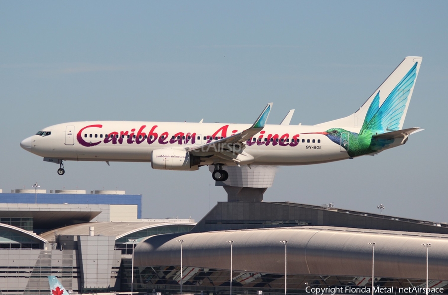 Caribbean Airlines Boeing 737-8Q8 (9Y-BGI) | Photo 295597