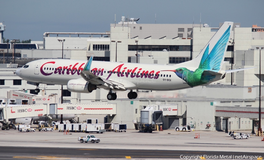Caribbean Airlines Boeing 737-8Q8 (9Y-BGI) | Photo 431442