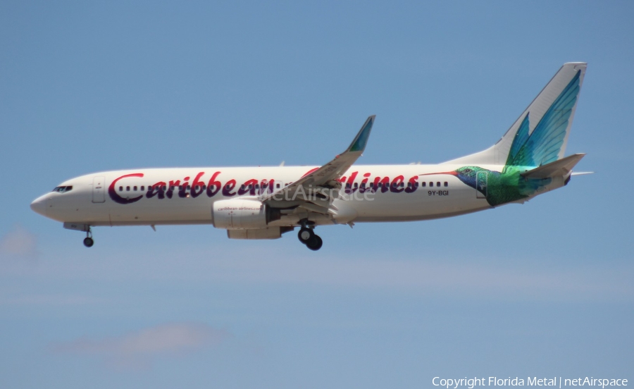 Caribbean Airlines Boeing 737-8Q8 (9Y-BGI) | Photo 453398