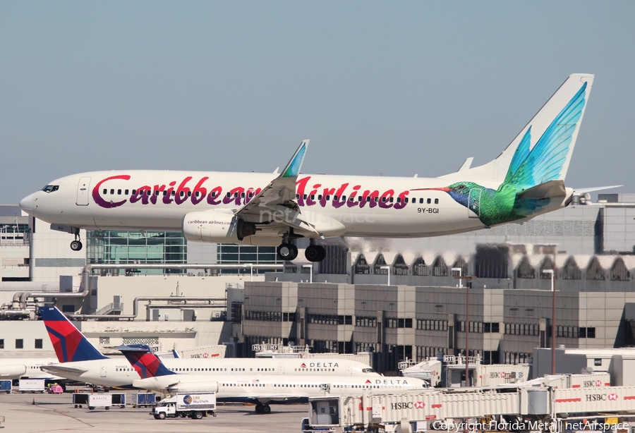 Caribbean Airlines Boeing 737-8Q8 (9Y-BGI) | Photo 453400