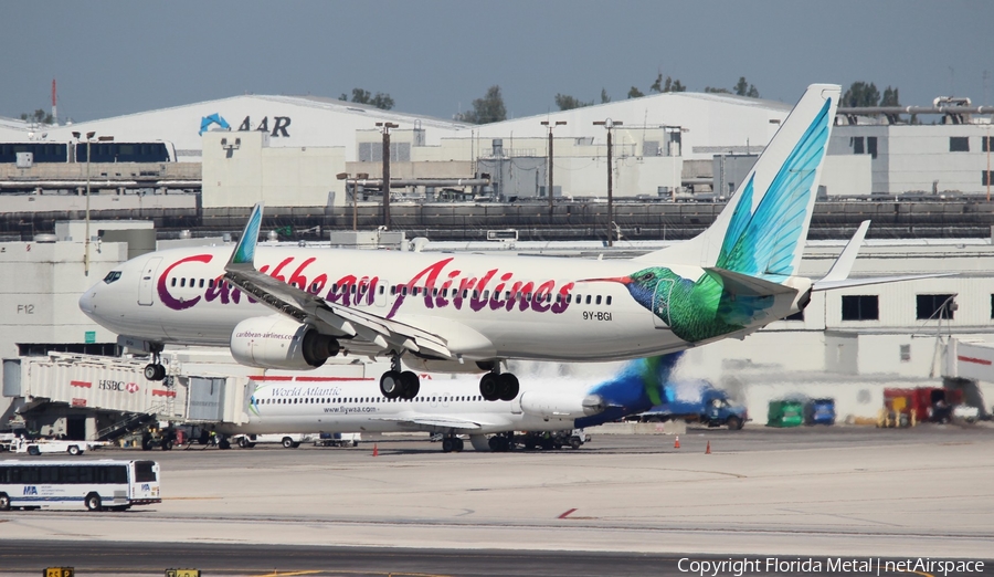 Caribbean Airlines Boeing 737-8Q8 (9Y-BGI) | Photo 453401