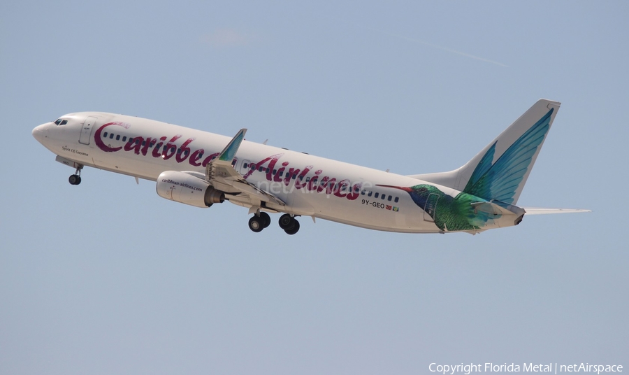 Caribbean Airlines Boeing 737-8Q8 (9Y-GEO) | Photo 326621