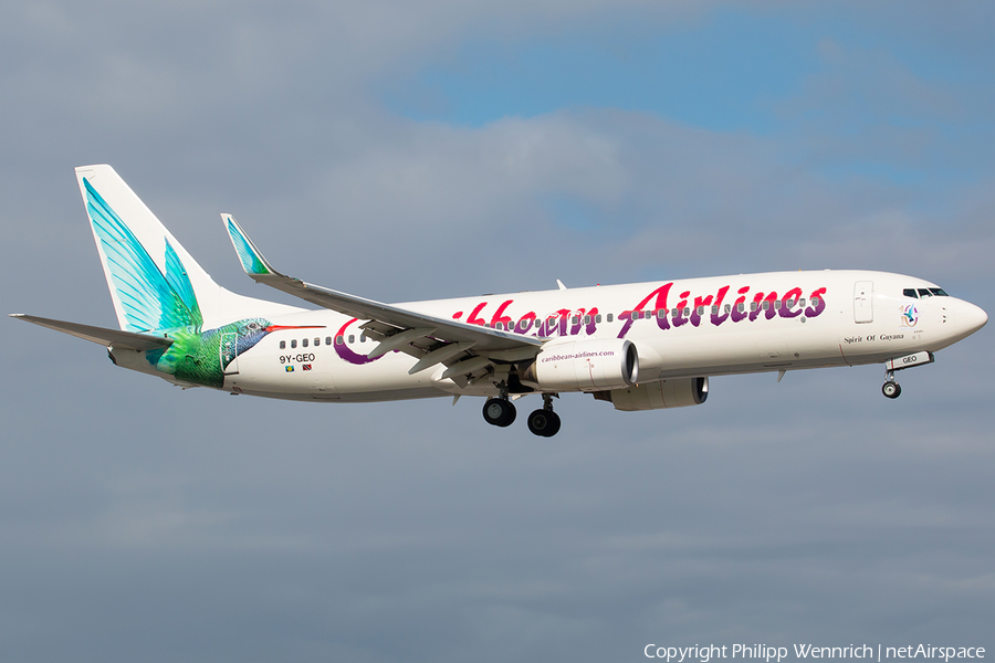 Caribbean Airlines Boeing 737-8Q8 (9Y-GEO) | Photo 137576