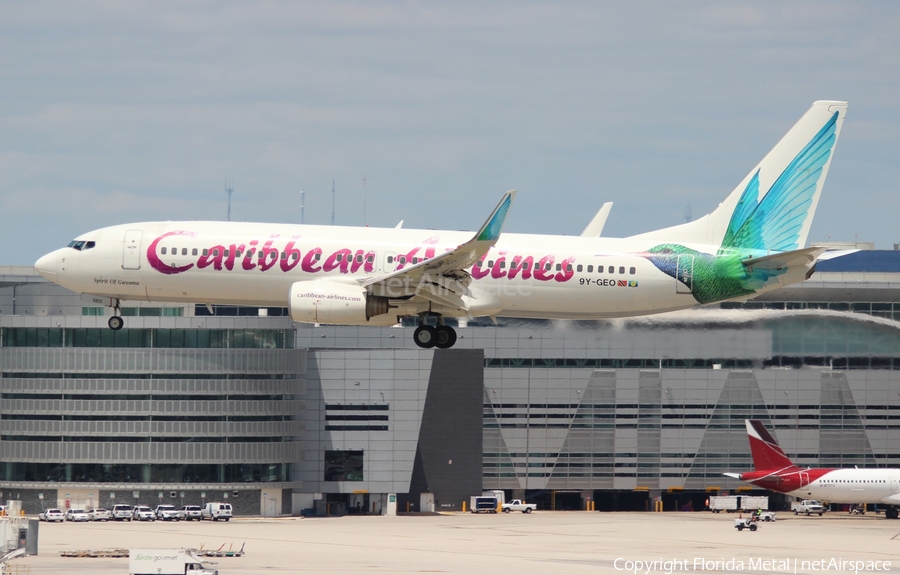 Caribbean Airlines Boeing 737-8Q8 (9Y-GEO) | Photo 296179