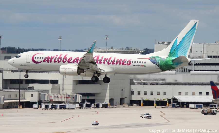 Caribbean Airlines Boeing 737-8Q8 (9Y-GEO) | Photo 312534