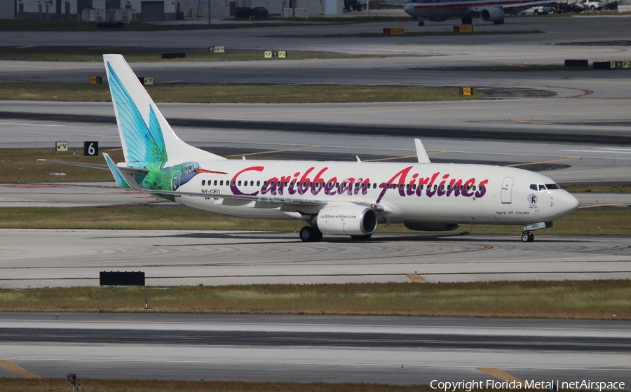Caribbean Airlines Boeing 737-8Q8 (9Y-GEO) | Photo 312536